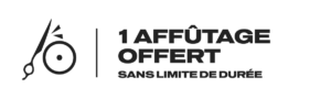 Une intervention d’affûtage-révision offerte. Utilisable sans limite de durée après enregistrement du numéro de série.
